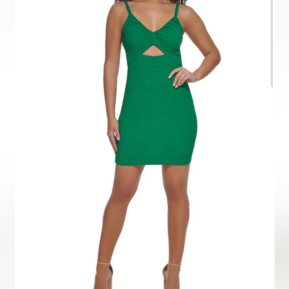 GUESS Women’s Cut Out Textured Knit Dress